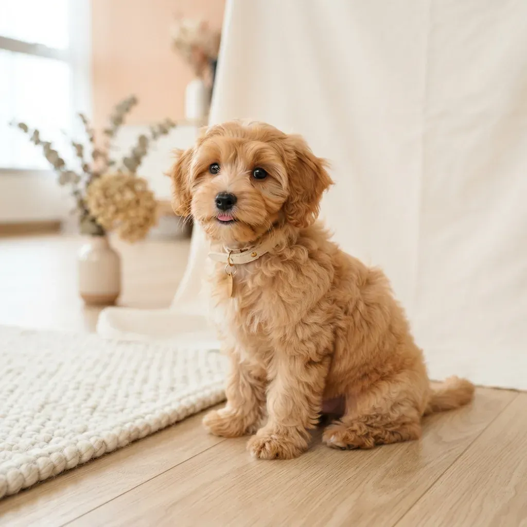 Gold female Shihpoo puppy available in Singapore