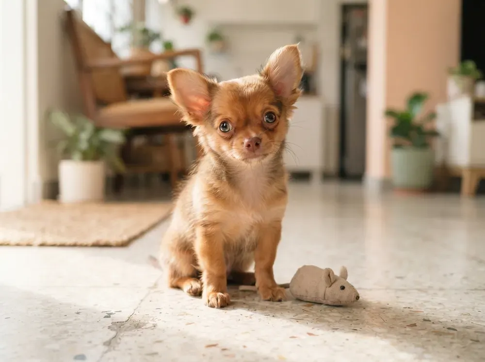 Red sable male Chihuahua puppy available in Singapore