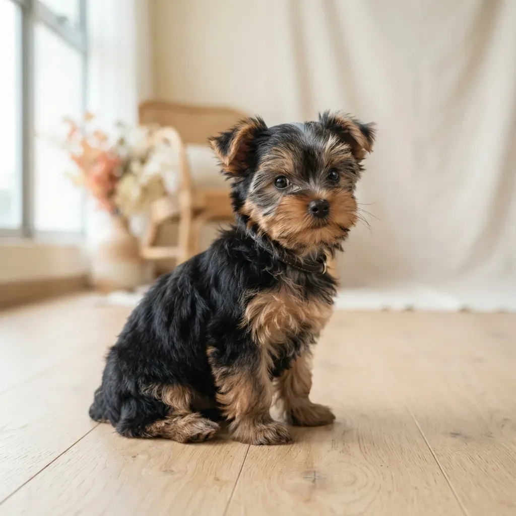 Yorkshire Terrier puppy, an HDB-approved bold silky toy terrier in Singapore