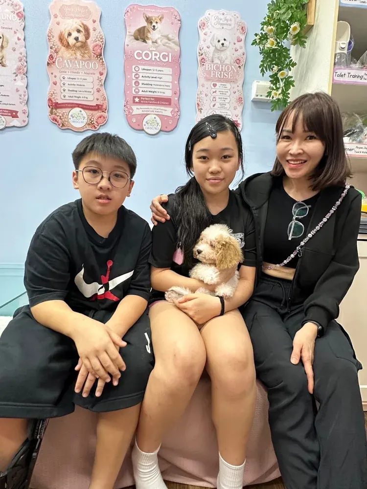 Puppy photo from Felicia Goh, a Curious Tails customer